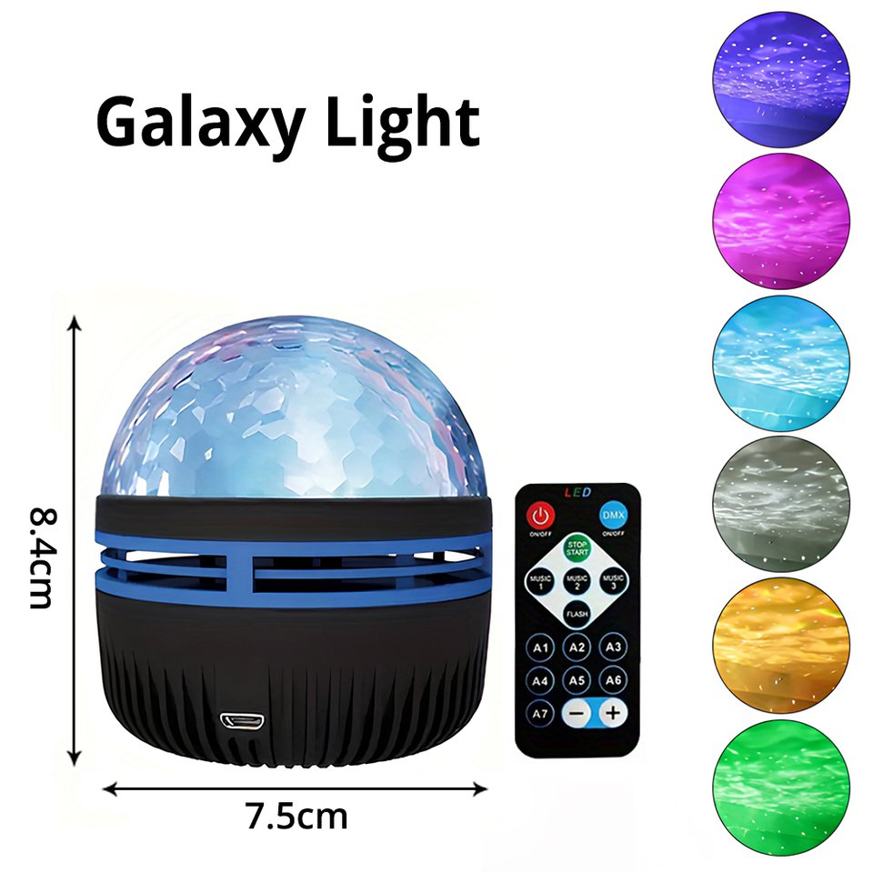 

Galaxy Atmosphere RGB Светодиодный Ночник С Дистанционным Управлением, Проекция Звездного Завихрения