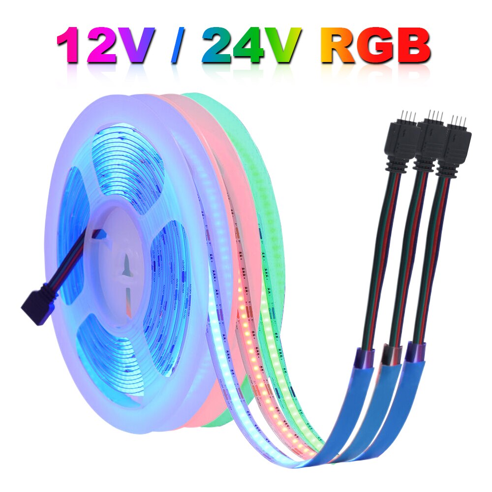

RAZEND RGB COB светодиодная лента тёплая белая 576/784/840 светодиодов