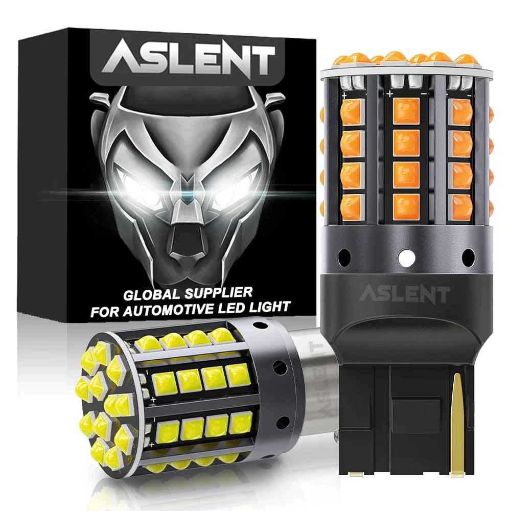 

2x7440 W21W WY21W T20 7443 W21/5W Супер яркие автомобильные фонари LED BA15S P21W BAU15S PY21W P21/5W Canbus Поворотные лампы белого цвета 12 В
