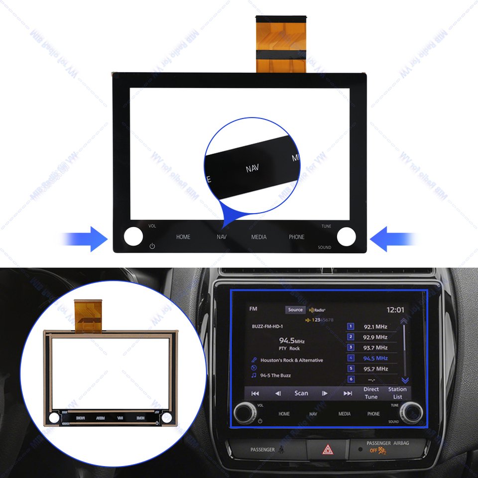 

8-дюймовый сенсорный экран дигитайзер сменные детали 8740A040 8740A130 для Mitsubishi Outlander Radio NAV 2020-2022 года