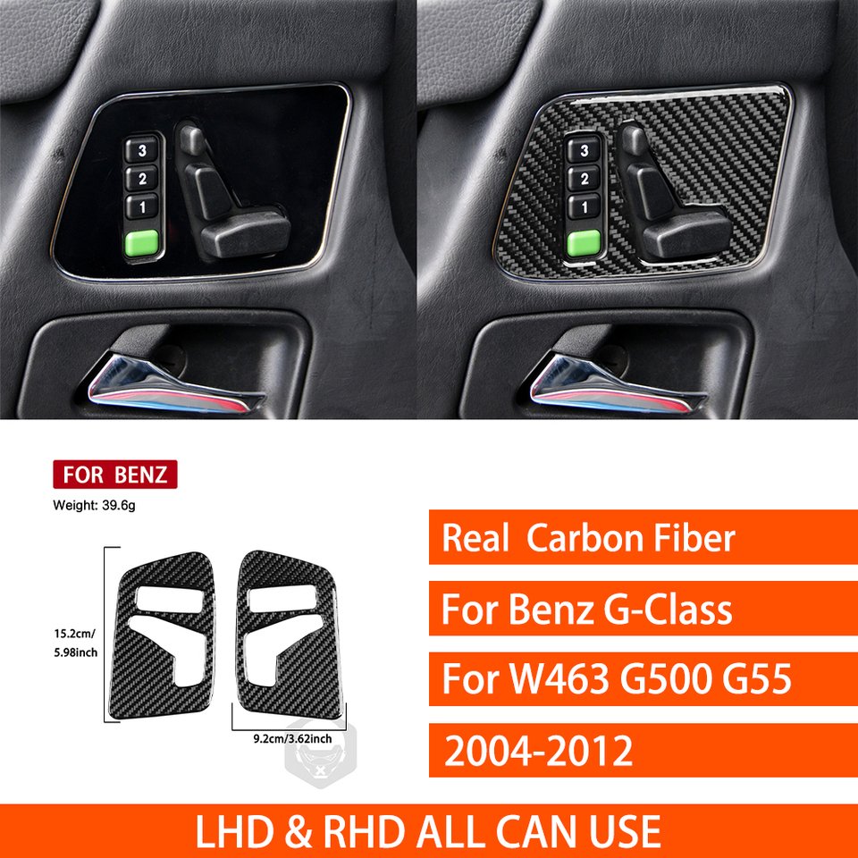 

Для Benz G-Class W463 G500 G55 2004-2012 наклейка из настоящего углеродного волокна навигационная панель подъема переключения передач автомобиля внутри декоративные аксессуары