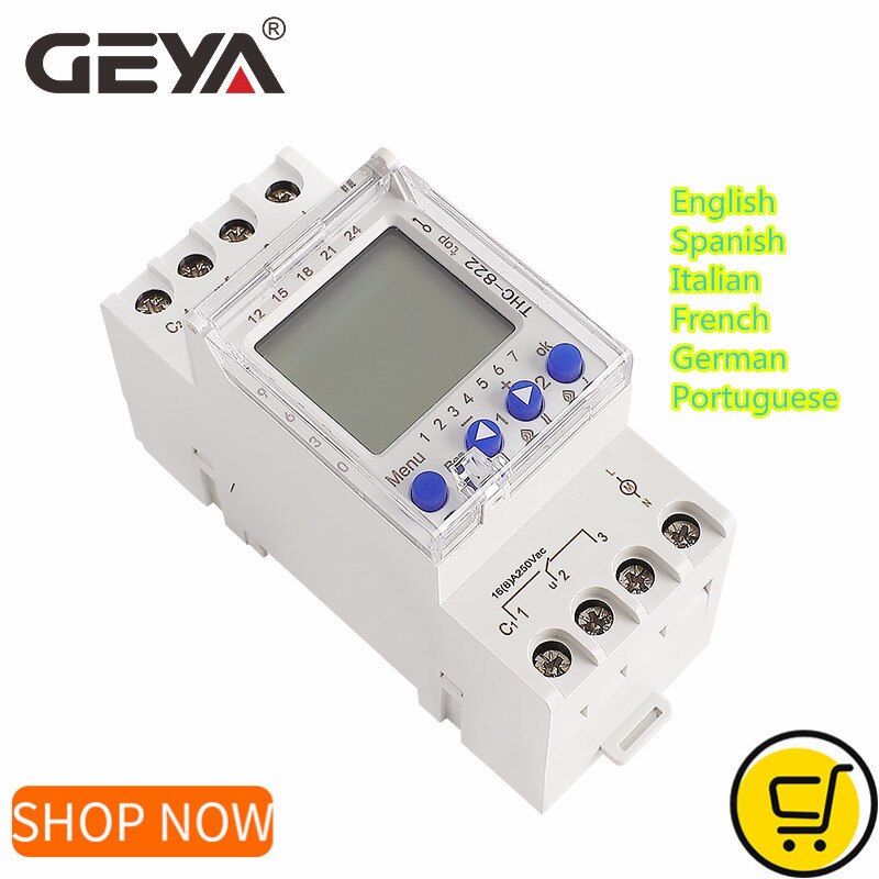 

GEYA THC-822 Цифровой программируемый таймер 16А