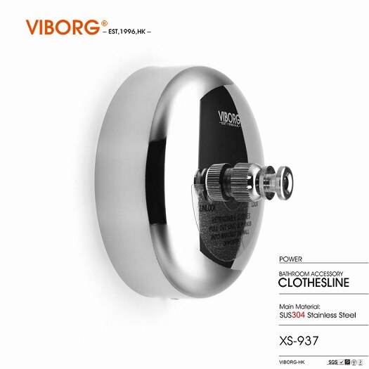 

Настенная выдвижная бельевая веревка VIBORG 304