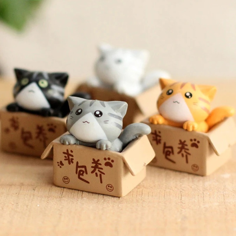 

Миниатюрные фигурки кошек 2 шт