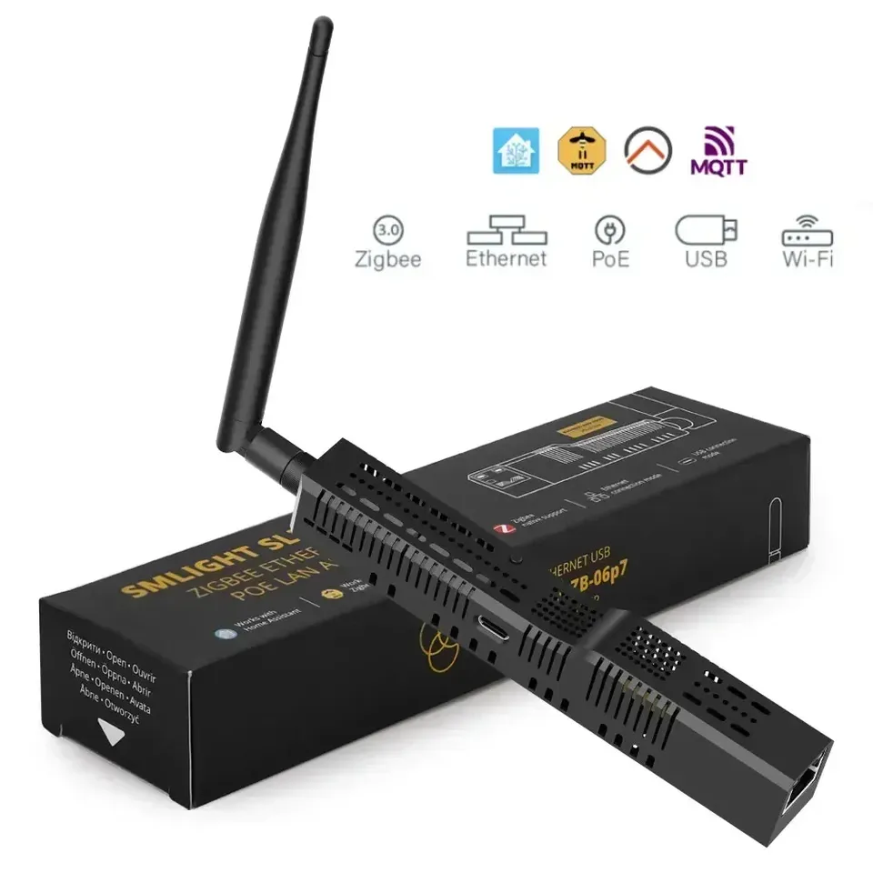 

SMLIGHT SLZB-06P7 Координатор шлюза Zigbee 3.0 для Ethernet, USB и WiFi