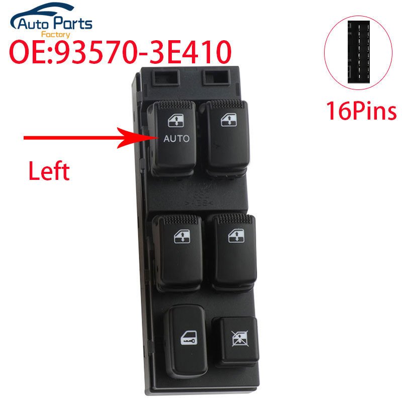 

Новый передний левый переключатель стеклоподъемника для Kia Sorento 2002-2009 93570-3E410 935703 E410