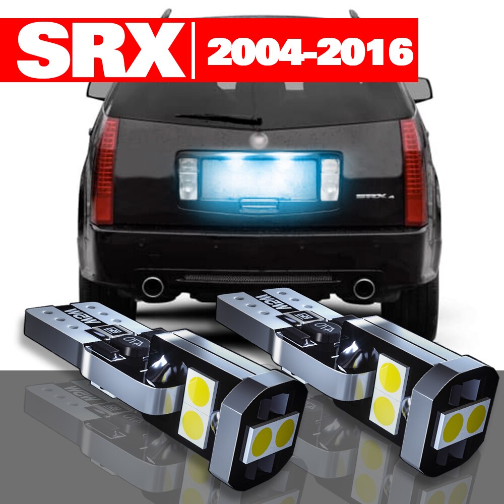 

Для Cadillac SRX 2004-2016 аксессуары 2 шт. светодиодная подсветка номерного знака 2005 2006 2007 2008 2009 2010 2011 2012 2013 2014 2015