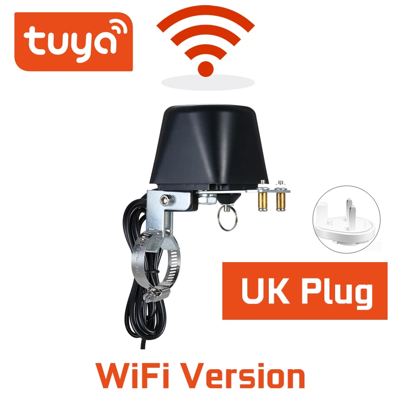 

Умный беспроводной контроллер для газа и воды Tuya ZigBee, автоматический контрольный клапан для умного дома, работа с Alexa,Google Assistant