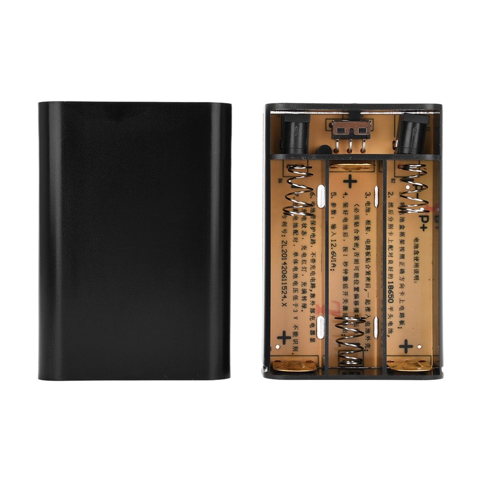 

Aideepen DC12V 3x 18650 Аккумуляторный чехол