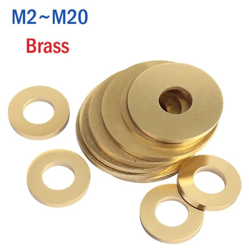 

Плоские шайбы из латуни M2-M20