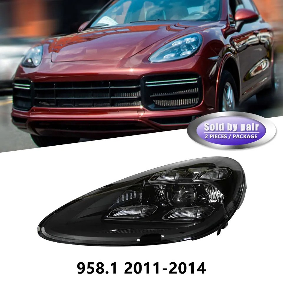 

Для Porsche Cayenne 2011-2018 автомобильные фары 958.1 958.2 светодиодный модернизированный передний фонарь автомобиля 9Y0 Plug and Play