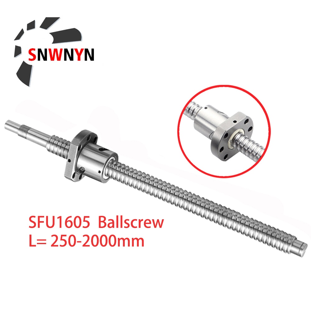 

Шариковый винт SFU1605 SNWNYN 16 мм серебристый