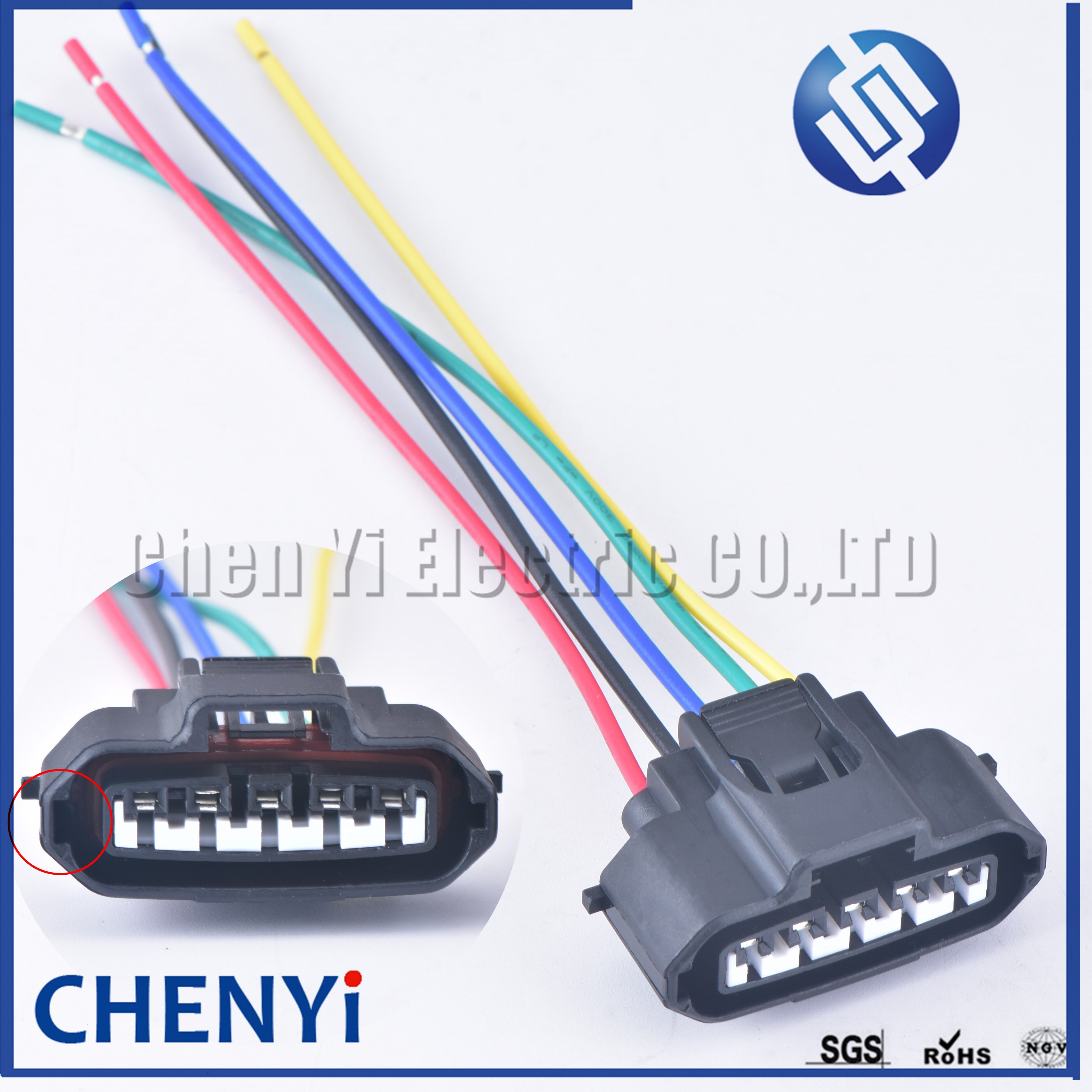 

Автоматический водонепроницаемый разъем 5 пин yuyi 7283-7050-30