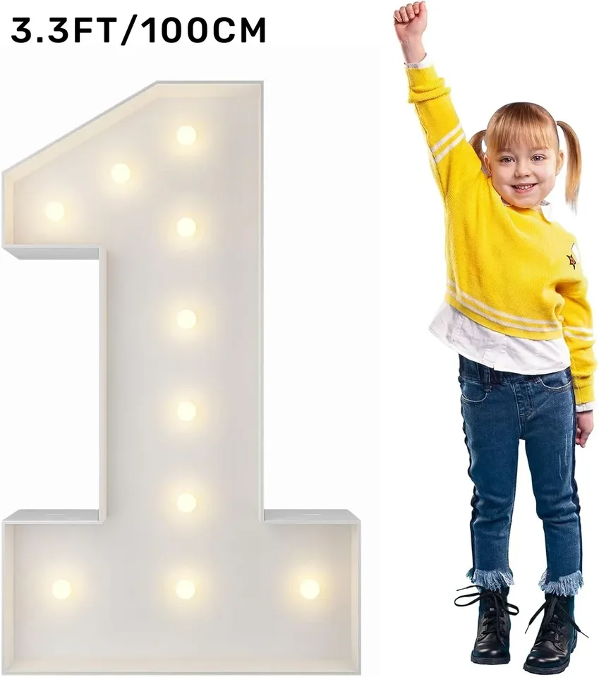

3,3 фута светящиеся цифры шатунов, теплые белые светодиодные цифры, пенопластовая доска, гигантская мозаика на первый 16-й день рождения, декор для вечеринки по случаю дня рождения