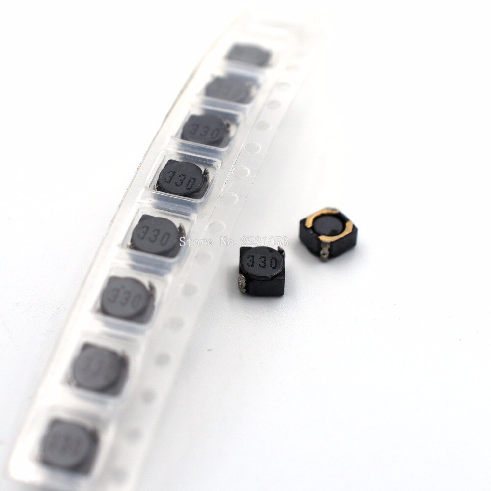 

10 шт./лот CDRH4D28 SMD силовой индуктор 33uH 33uh 330 экранированный индуктор 5*5*3 мм индуктивность