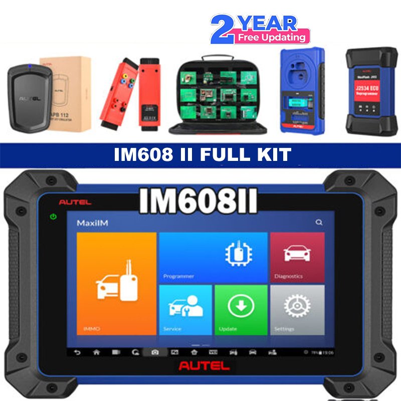 

Autel MaxiIM IM608 II Инструмент программирования брелока IMMO 2-летние обновления Обновленный диагностический инструмент программатора ключей IM608PRO XP400PRO