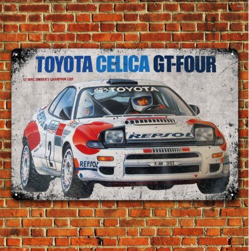 

Celica Gt-Four Wrc металлический постер для гоночного автомобиля-20x3 0 см