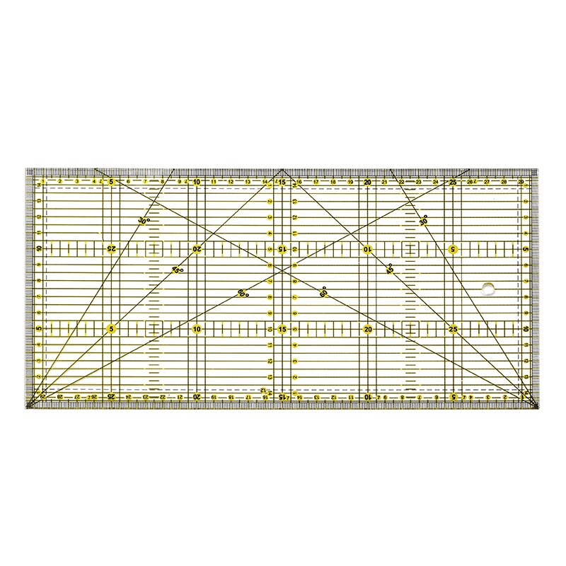 

Прозрачная линейка для квилтинга XIEHAIGE 30x15 см