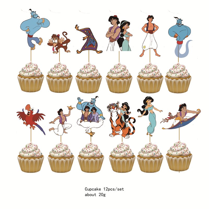 

Топперы для кексов Aladdin 12 шт.