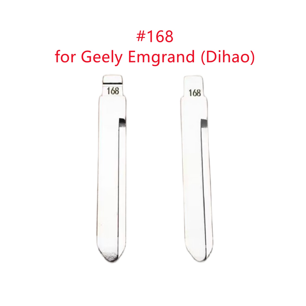 

10 шт./лот лезвие ключа для Geely Emgrand (Dihao) EC7 GX7 EC715-RV SC7 KD/VVID модифицированный флип-ключ лезвие #168 #169