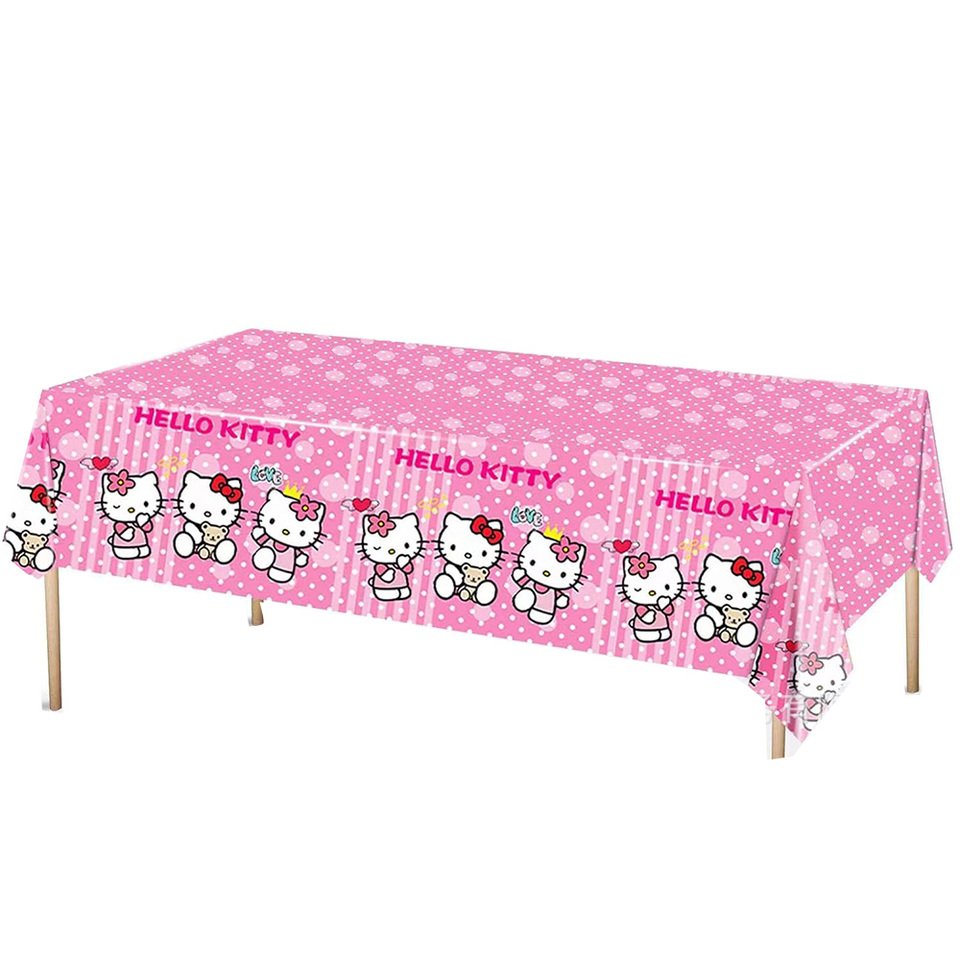 

Sanrio Hello Kitty тематические принадлежности для дня рождения Kuromi одноразовая скатерть для вечеринки, детский душ, детские товары для вечеринок