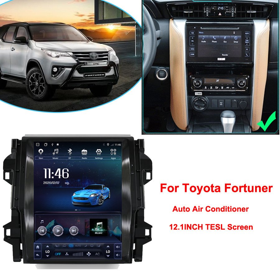 

Экран Tesla Android 14, радио для TOYOTA Fortuner HILUX Revo 2016 2017 2018 2019 2020 2021 2022, автомобильный навигационный GPS-медиаплеер