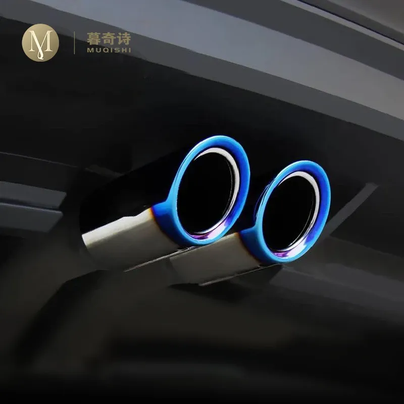 

Эксклюзивный автомобильный Стайлинг для Volkswagen Tiguan 2 2019 2020 2021 стальной глушитель выхлопной трубы наконечник выхлопной трубы Отделка автомобильные аксессуары 1,4 T