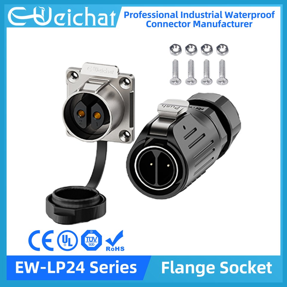 

Водонепроницаемый разъем E-WeiChat EW-LP24 M24 2-24 контакта