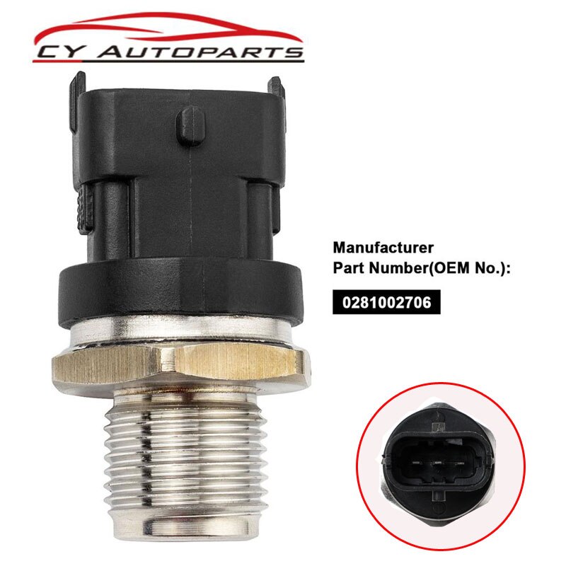 

Датчик давления топливной рампы YAOPEI 1800, 0281002706, 0281002903, для VOLVO, FIAT JACK, RENAULT, 0281002937 бар