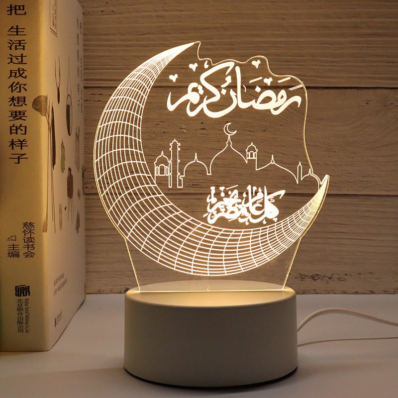 

3D Акриловый LED светильник Рамадан