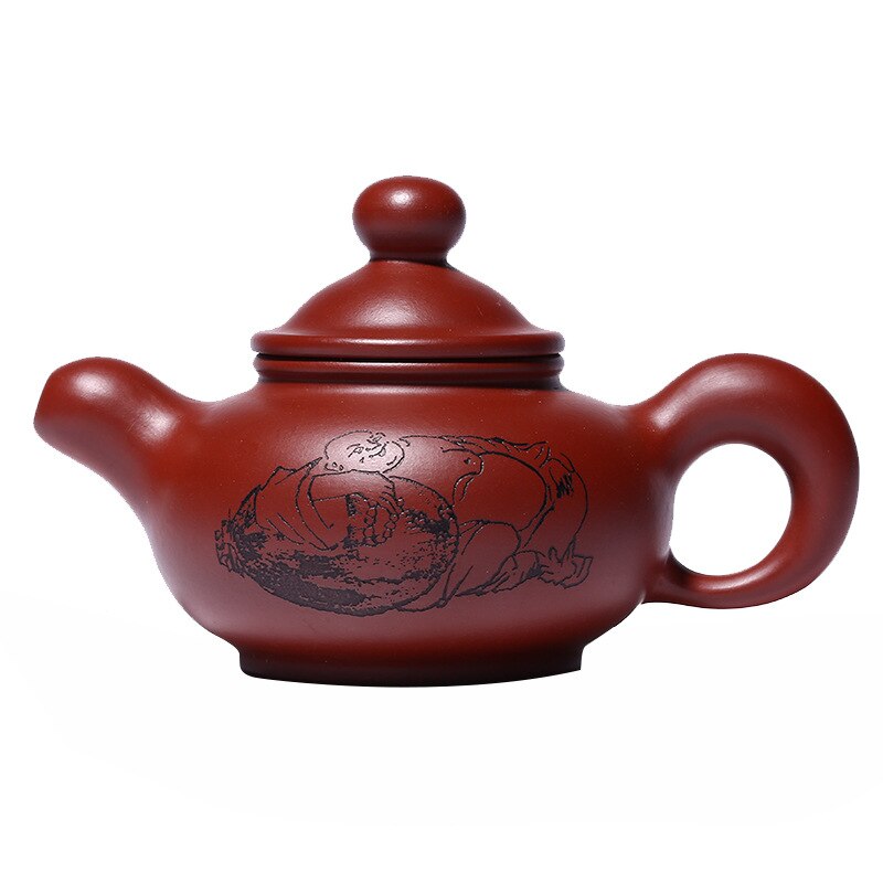 

Резной и окрашенный чайник Dahongpao mhteapot248