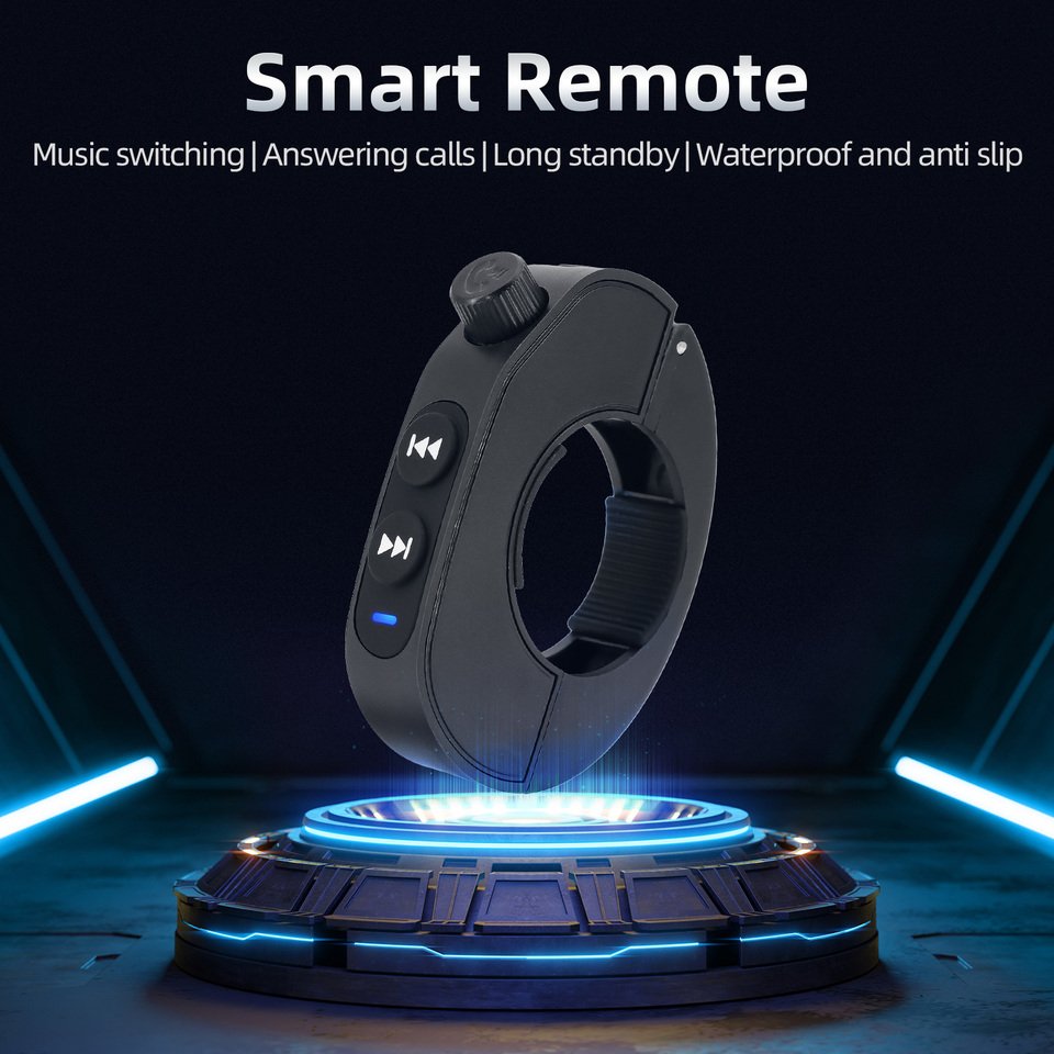 

Управление на руль мотоцикла Bluetooth-совместимый беспроводной громкой связи Пульт дистанционного управления Водонепроницаемый велосипедный руль Медиа