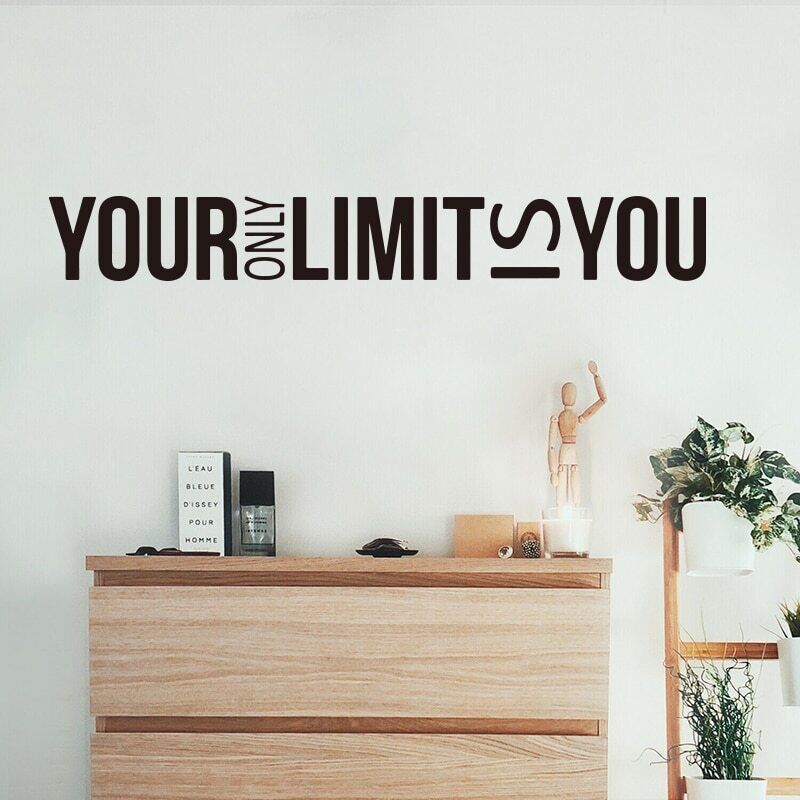 

Настенная наклейка "Your Only Limit is You"