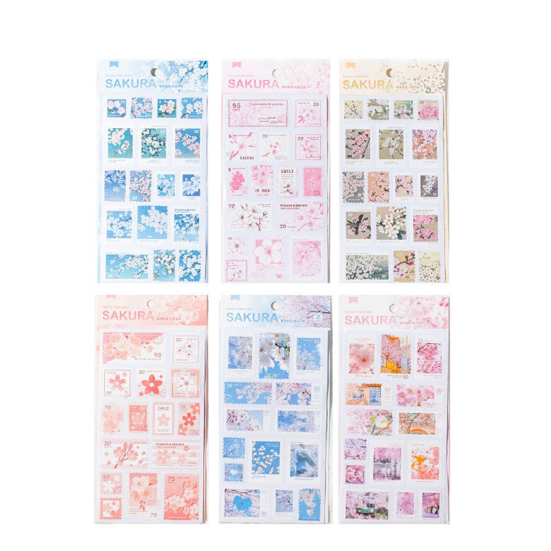 

12packs/LOT Sakura Post Office series cute lovely retro decorative paper sticker