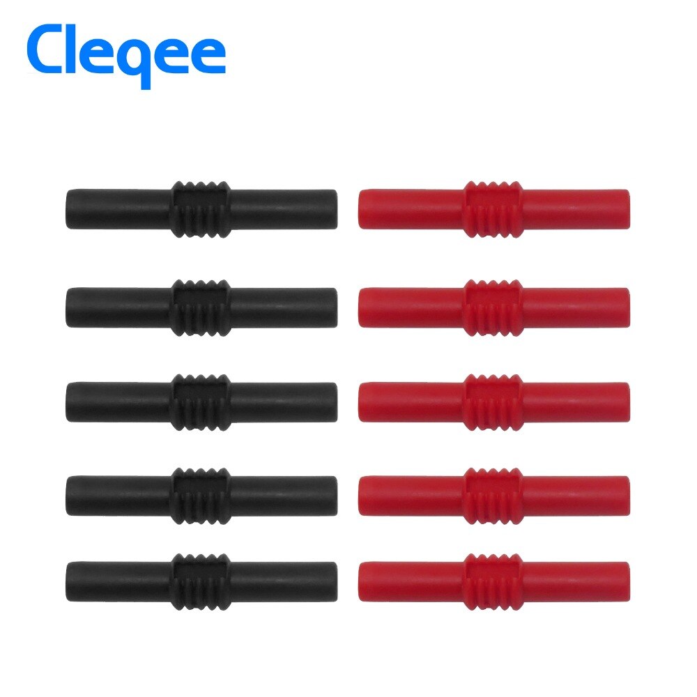 

Cleqee P7023 10 шт. 4 мм Банановая розетка Женский адаптер удлинитель изолированный банановый цвет