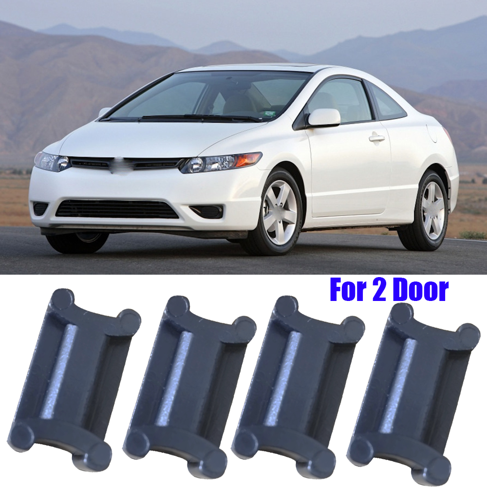

4X для Honda CIVIC COUPE VII-VIII 2001-2010 (только для передней двери) комплект ремней для проверки автомобильной двери, зажим для амортизации стопора, черный