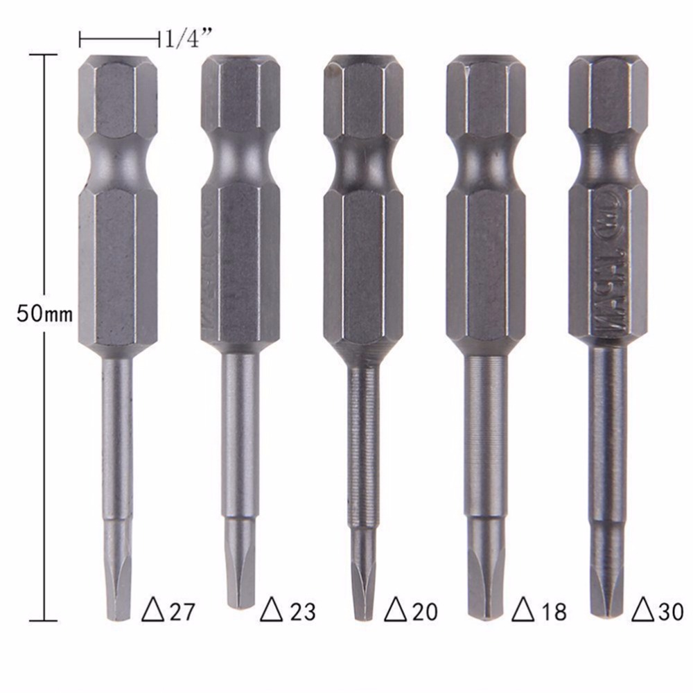 

Набор отвёрток JETTING Triangle Head Screwdriver Bits S2 1.8/2/2.3/2.7/3 мм
