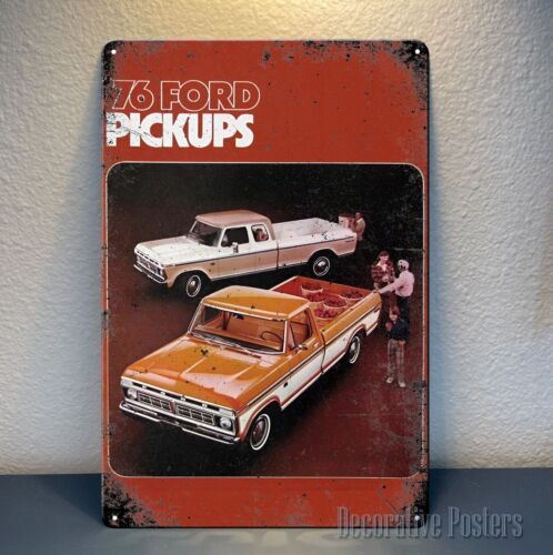 

Металлический плакат Ford '76 Pickup Truck