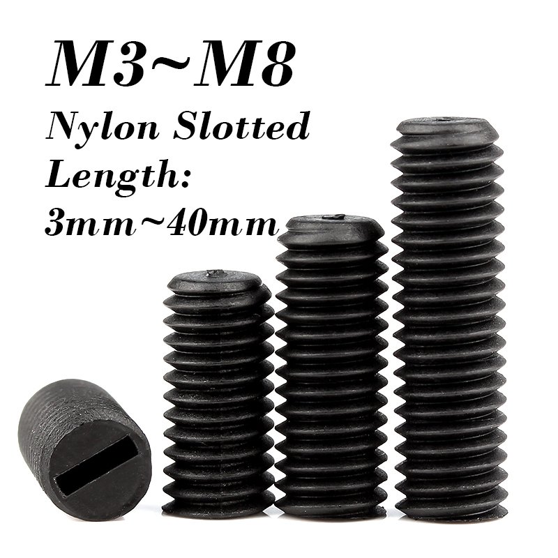 

Черный нейлоновый установочный винт M3 M4 M5 M6 M8