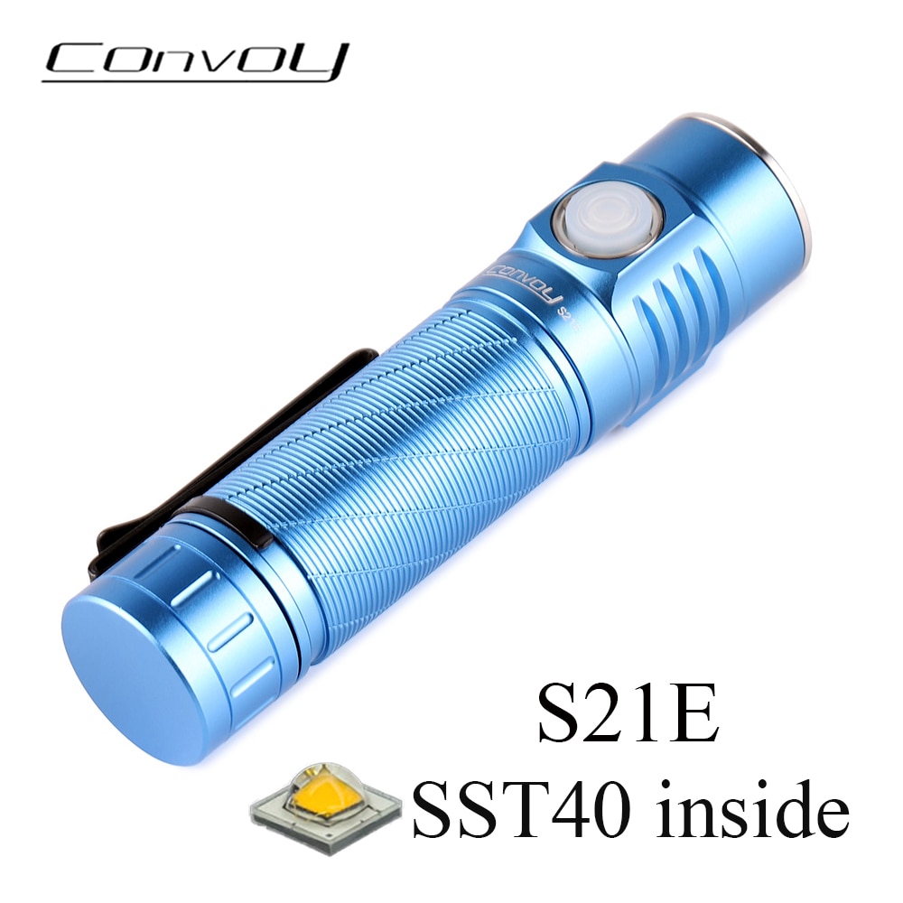 

Фонарик Convoy S21E SST40 алюминиевый 2400lm