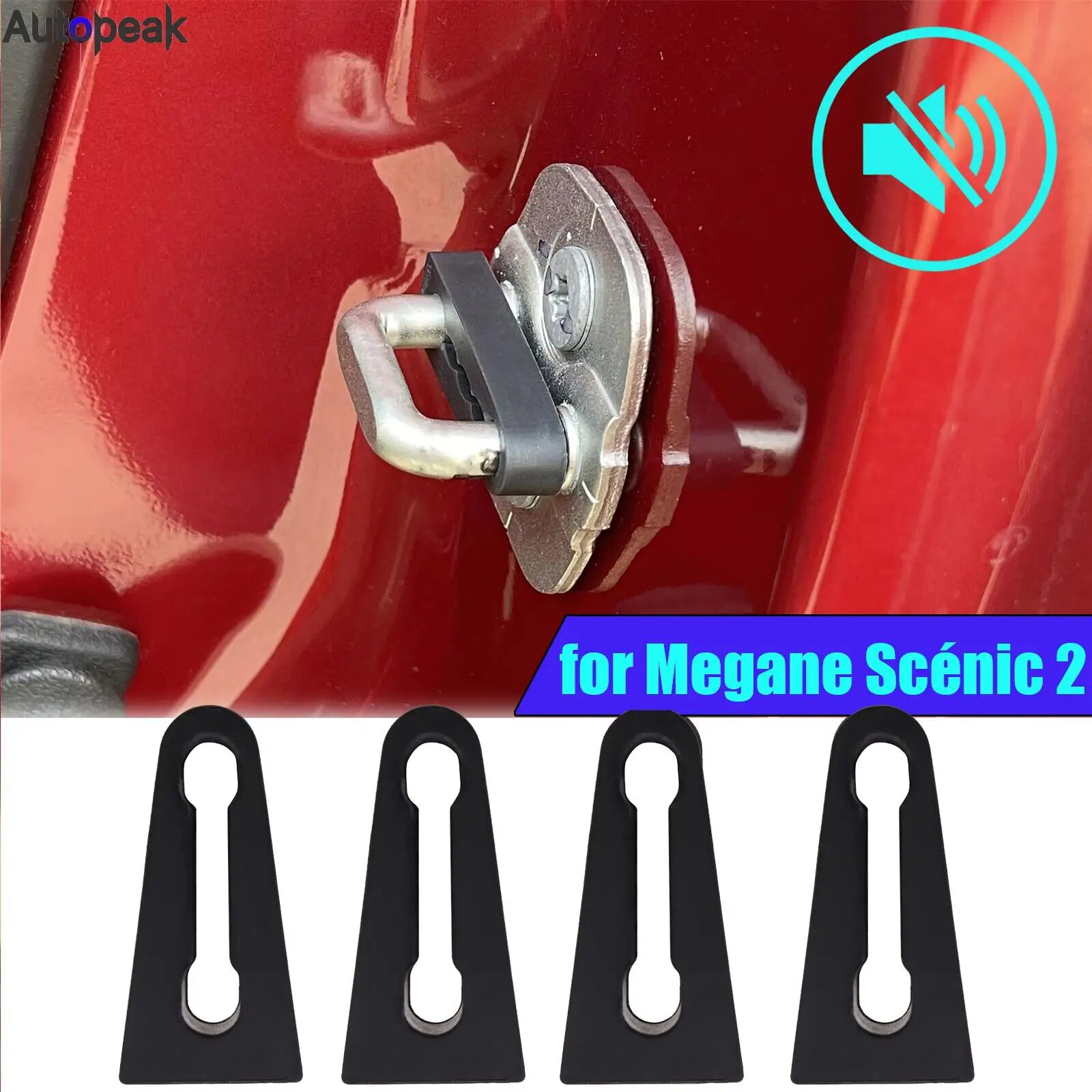 

Буферный демпфер дверного замка для Renault Megane 2 Scénic 2 2002-2008, звукоизоляционная изоляция, ограничитель для глухих и сквозняков