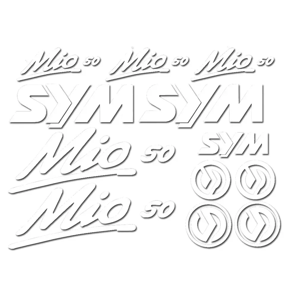 

For Sym MIO 50 Decals Stickers Set Motorcycle Scooter Racing , Available in all Colours
