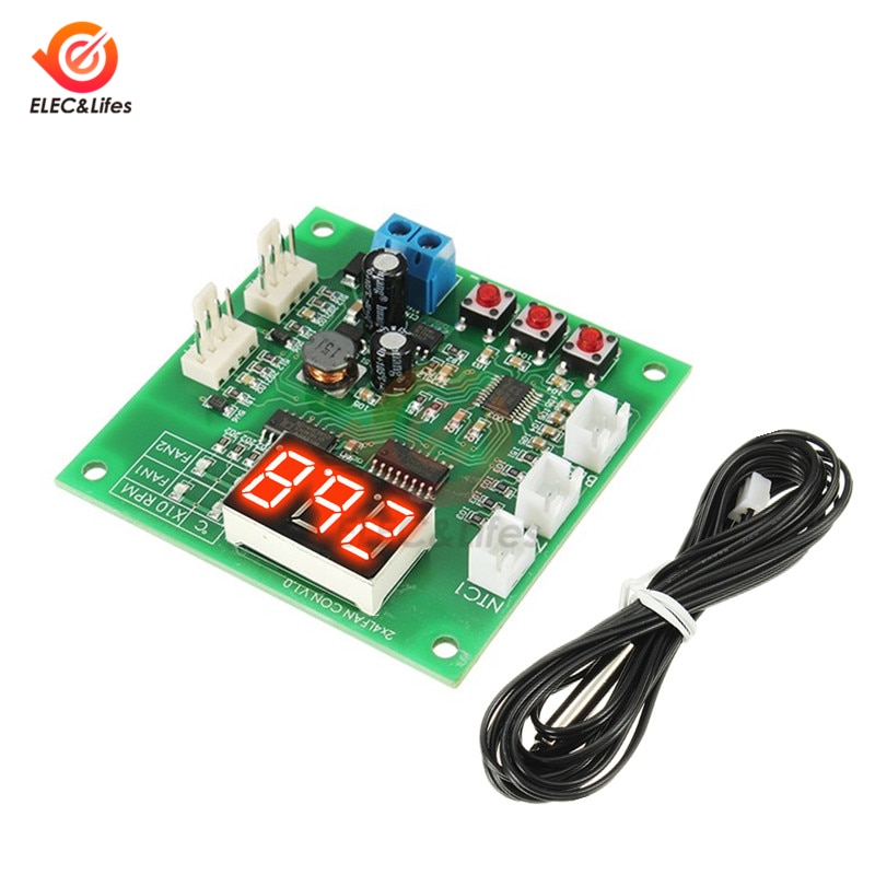 

Контроллер вентилятора Aideepen DC 12V 24V
