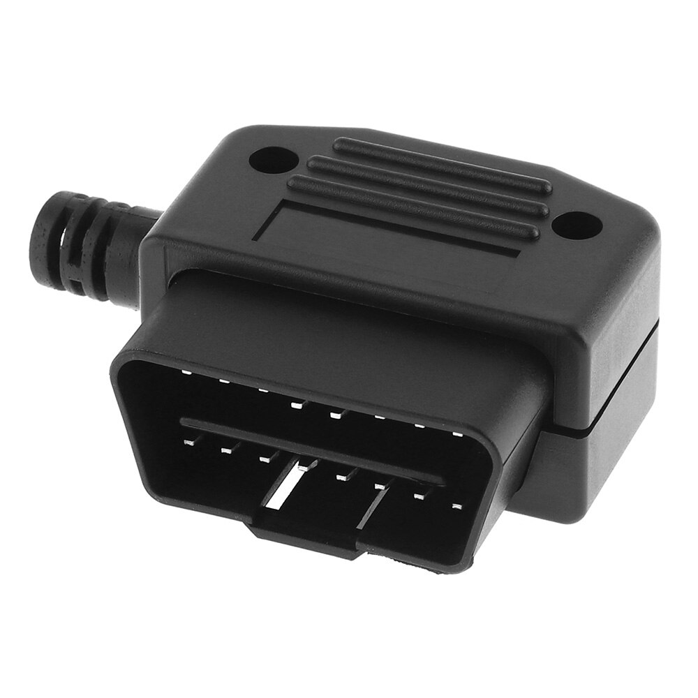 

OBD-II L Тип 16-контактный разъем-папа Разъемы для проводов Разъем с корпусом и винтом подходит для большинства автомобилей