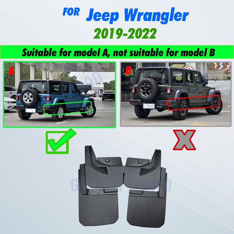 

Брызговики для Jeep Wrangler Sahara JL 2019-2022, передние и задние брызговики, автомобильные аксессуары, автомобильный стиль, брызговик, крыло