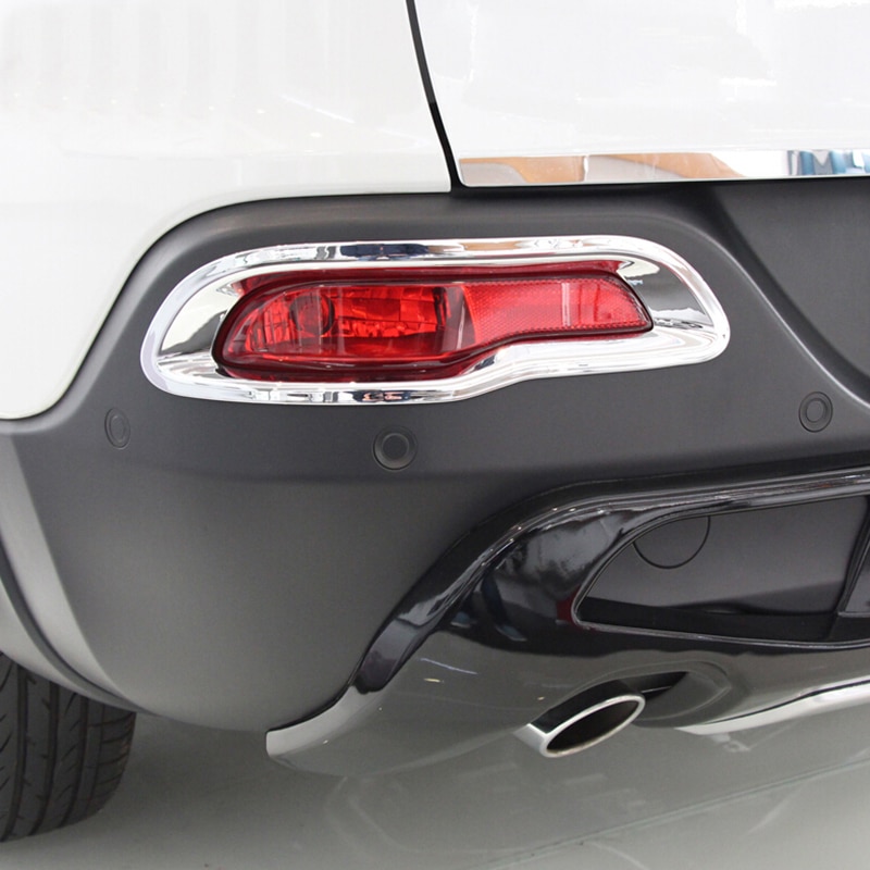 

Для Jeep Cherokee KL 2014 2015 2016 2017 2018 автомобильные хромированные аксессуары из АБС-пластика автомобиля задний противотуманный фонарь светильник Рама Накладка
