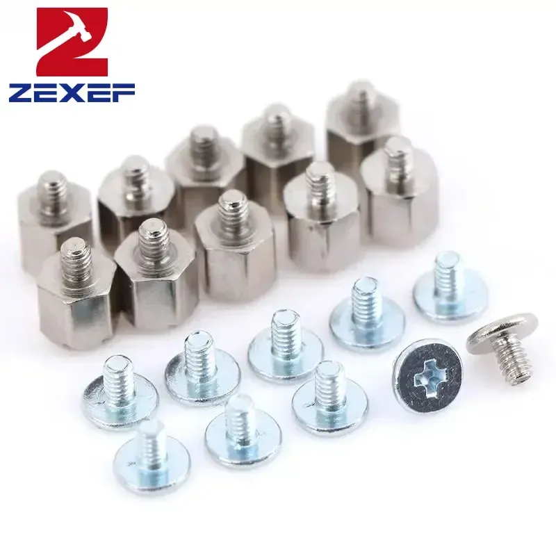 

ZEXEF-10 комплектов для ручного монтажа, винт с шестигранной гайкой для материнской платы A-SUS M.2 SSD, серебристый