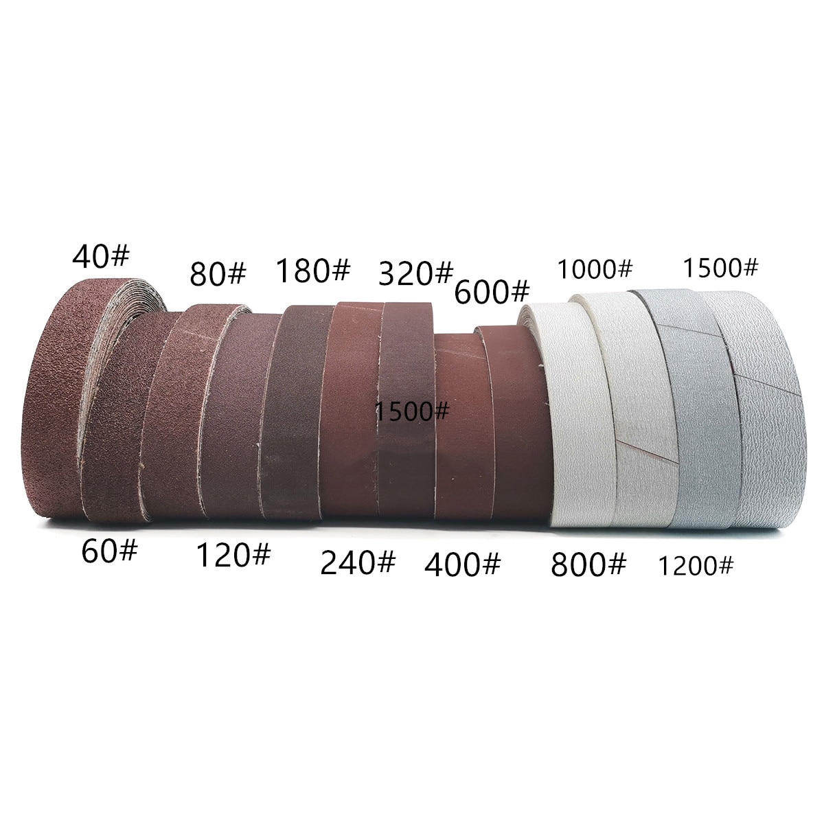 

Шлифовальная лента RERAS 10 шт., 30*533 мм, 40-1000 grit