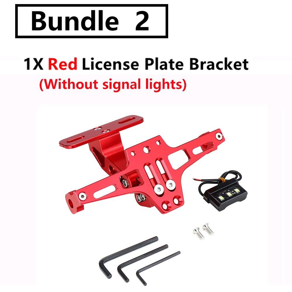 

Универсальный держатель номерного знака мотоцикла со светодиодной подсветкой для BMW R1200GS для Kawasaki Z750 для Suzuki для Yamaha