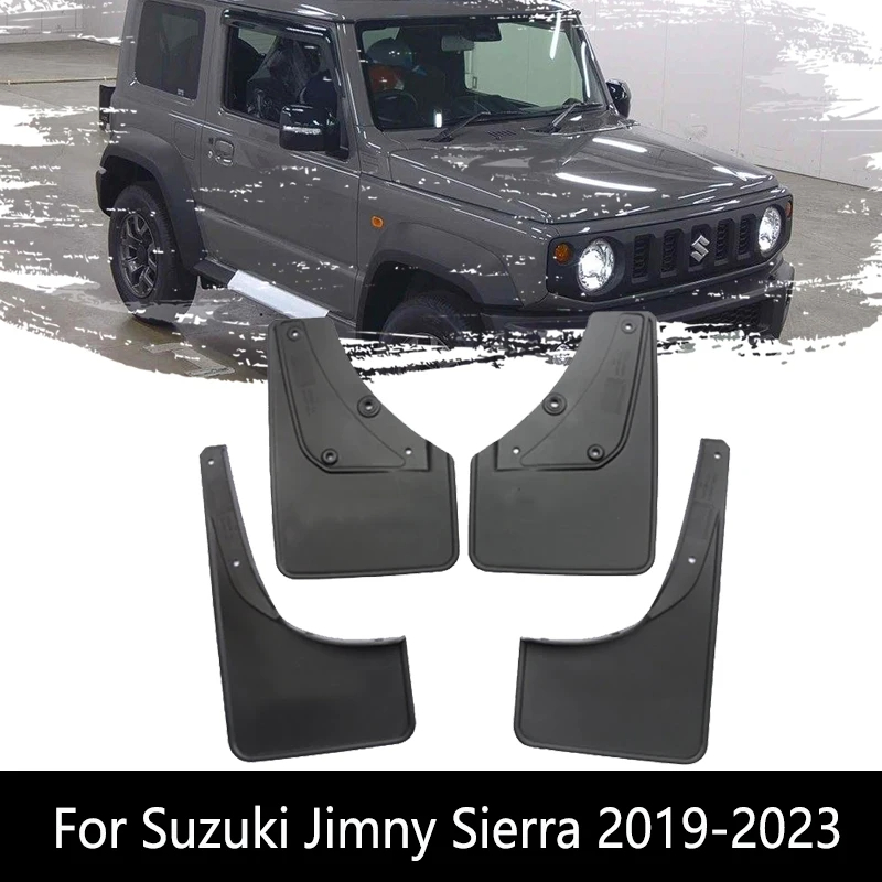 

Брызговик для Suzuki Jimny Sierra JB64W JB74W 2019 ~ 2023 года, переднее и заднее крыло, защита колес, брызговики, аксессуары